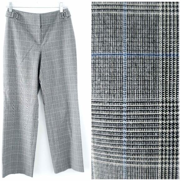 Style & Co Black Plaid Work Pants Trousers 4P Career Trousers Petite - Picture 1 of 7
